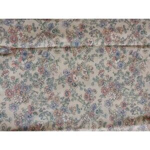 1 Yard 44" Wide Cotton Fabric Green with multicolor Flowers Concord Fabrics